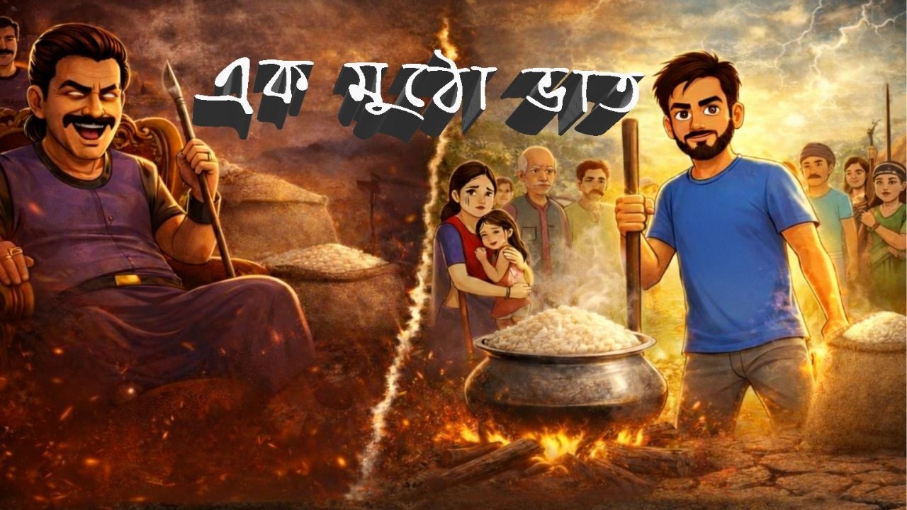 এক মুঠো ভাত । Ek Mutho Vat । Bangla Cartoon 2026 । Bonoful Toons