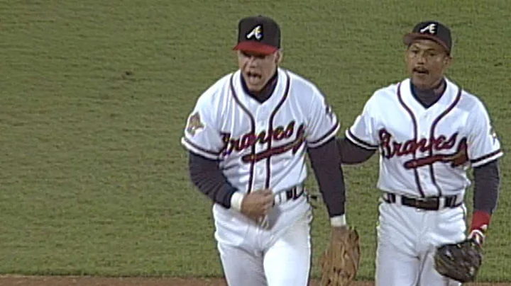 1995 WS Gm2: Wohlers retires Baerga to seal the Br...