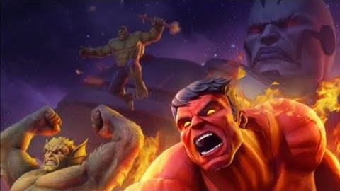 Marvel Strike Force - Red Hulk Scourge Event Node 6 Difficulty 5  (Scourge:107).1st Villian Node.