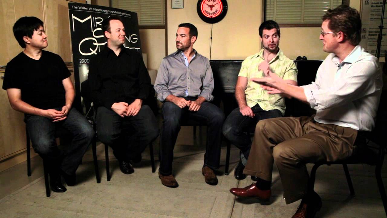 YouTube에서 Matt Hinsley Interviews The Miró String Quartet 보기 YouTube에서 Matt Hinsley Interviews The Miró String Quartet 보기