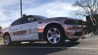 Pink Chrome Vehicle Wrap for Chesapeake Sheriff&#39;s Office