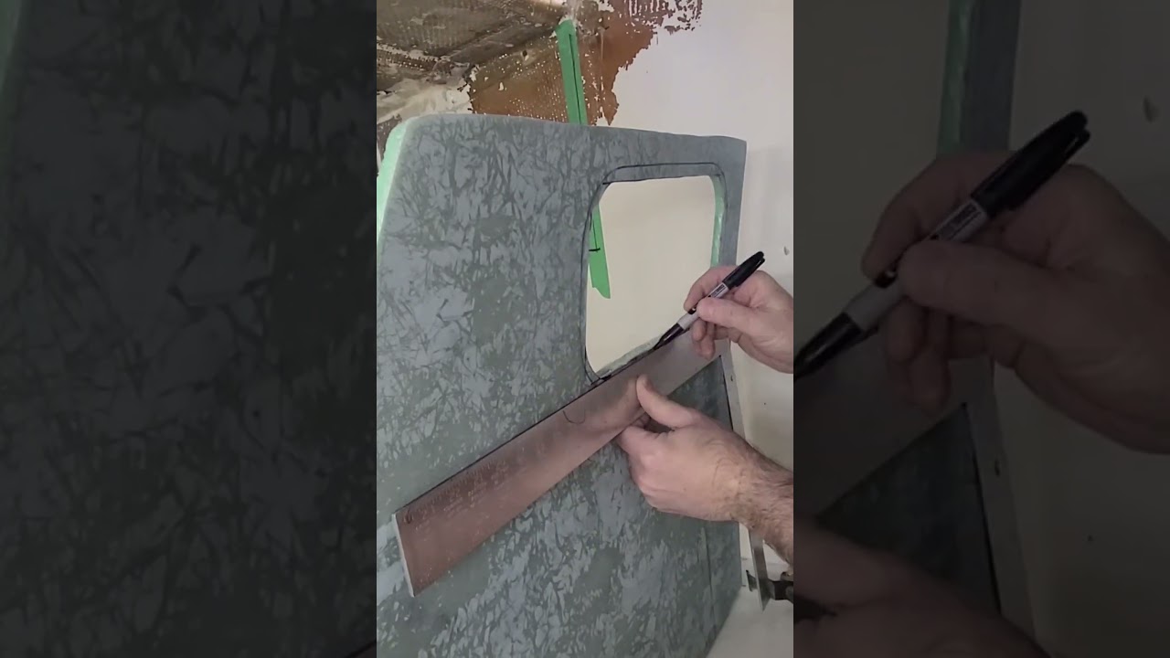 Building cabinets for V berth  