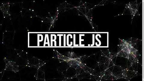Particle.js  example
