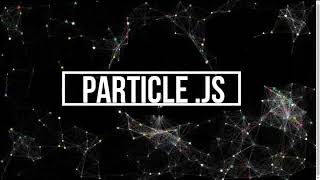 Particle.js  example