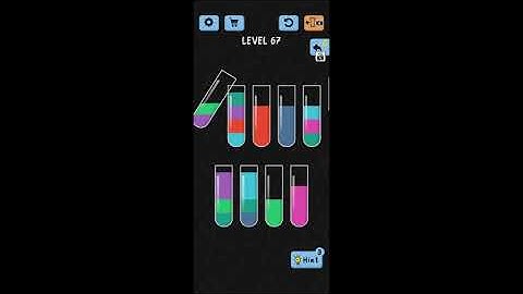 Water color sort ||water color sort level -67 walkthrough solution (IOS/Android) || Simple Solutions