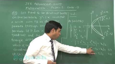 JEE-Advanced 2015 Paper-1 Solution-Maths Video [Q. 49-50] By Aakash