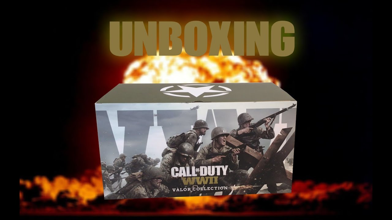 Call of Duty WWII Valor Collection Unboxing! - YouTube