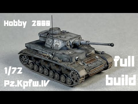Full Build Pz.Kpfw.IV Ausf.F2(G) 1/72 by Hobby 2000 / Nr. 72701 Tank Model - Panzerkampfwagen