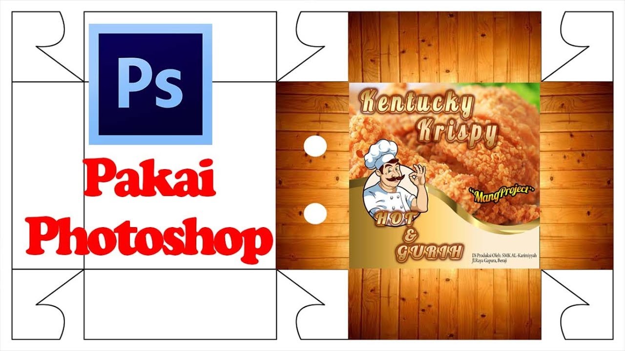 Cara Desain  Kemasan  Box Kentucky Ayam YouTube