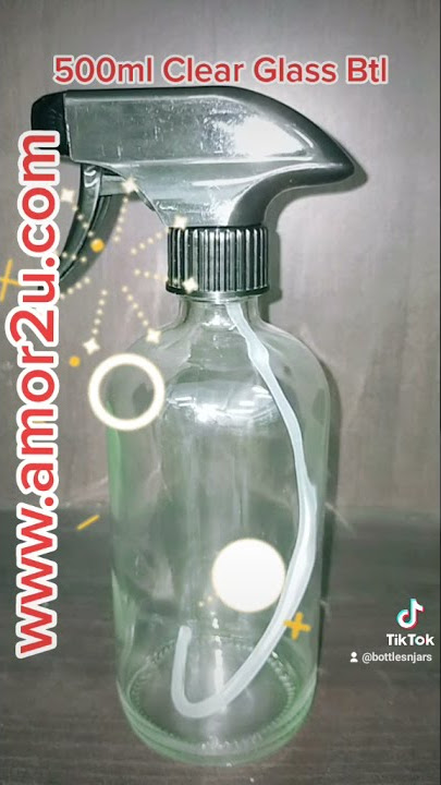 500ml clear glass bottle with closures of your choice. botol Kaca 500ml