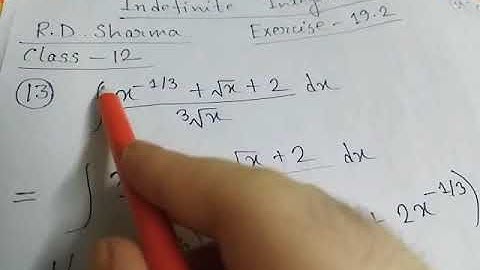 Integration Ex-19.2 part 2 R D Sharma class 12