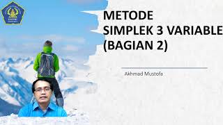 Pertemuan 8: Metode simplek 3 variabel