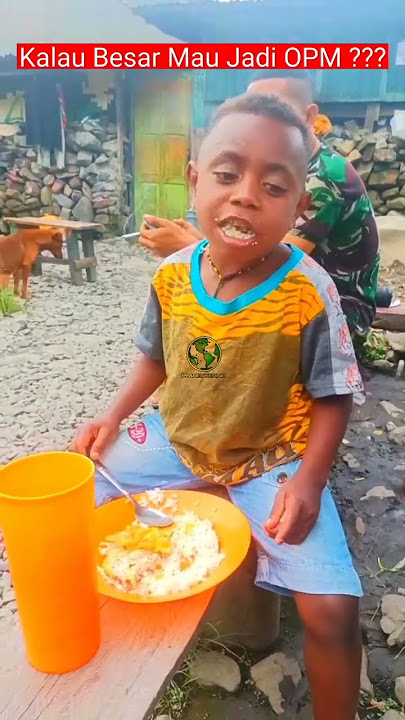 Obrolan TNI dengan Anak Kecil Asli Papua #tni #tniad #viral