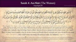 Quran: 4. Surat An-Nisa (The Women): Arabic and English translation HD  - Durasi: 2:09:04. 