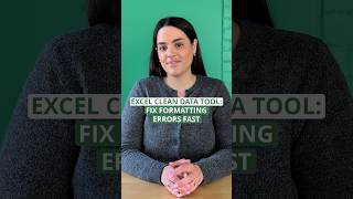 Excel Clean Data Tool: Fix Formatting Errors Fast