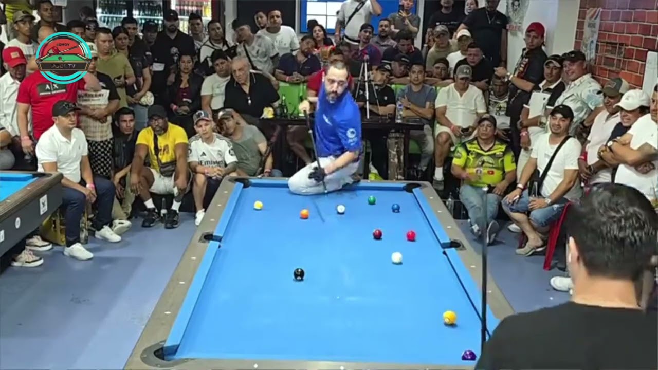 BILLAR POOL : CHONERITO VS OSCAR DOMINGEZ CARRERA A 15 MESAS 8000 - Bola 10.