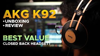 AKG K92 Closed-Back Headphones Unboxing & Honest Review | Best Budget Studio Headphones 2025?