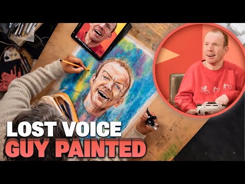 Lee Ridley Lost Voice Guy Portrait Challenge | Portrait Artist of the Year UK