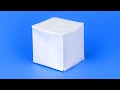 How to make a paper 3d cube with a4 paper  new way