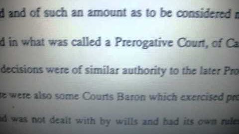 History Of Probate Part 1