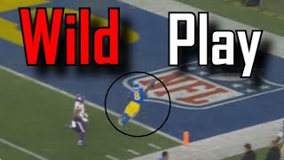 Jared Verse recovers a fumble for a TD | Los Angeles Rams Vs Minnesota Vikings
