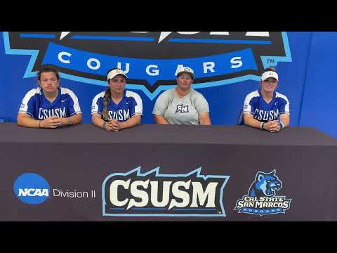 2022 NCAA Division II Softball West Regional - Games 6 & 7 - Cal State San Marcos Postgame