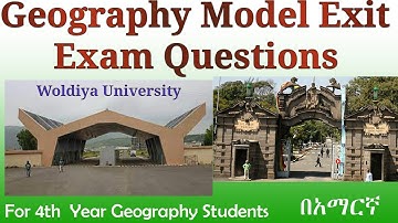 Exit Exam Model Questions (GeEs 4th year students) #Part_One