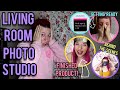 TIK TOK INSPIRED LIVING ROOM &quot;PHOTO STUDIO&quot; + GETTING READY &amp; BTS!