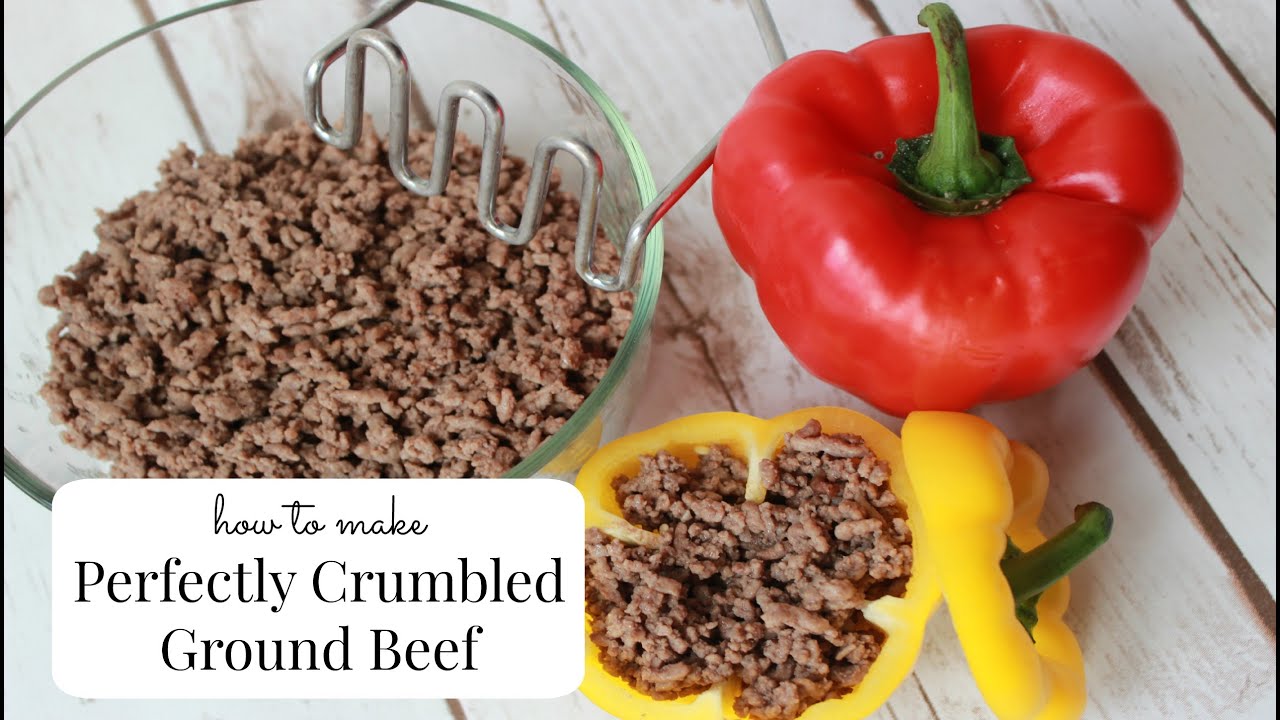Kitchen Hack! Perfectly Crumbled Ground Beef! YouTube