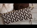 🧩 Узор «Елочка» или  «Плетенка» спицами – мозаичная техника вязания 🌲 Mosaic Knitting 🧩