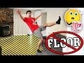 TRY NOT TO TOUCH THE FLOOR CHALLENGE! (Impossible Floor is Lava Challenge)