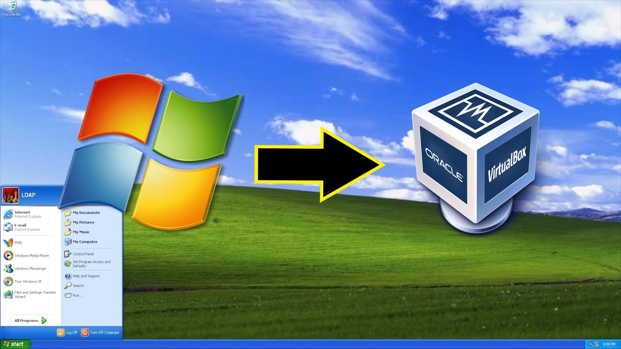 how to use virtualbox windows xp
