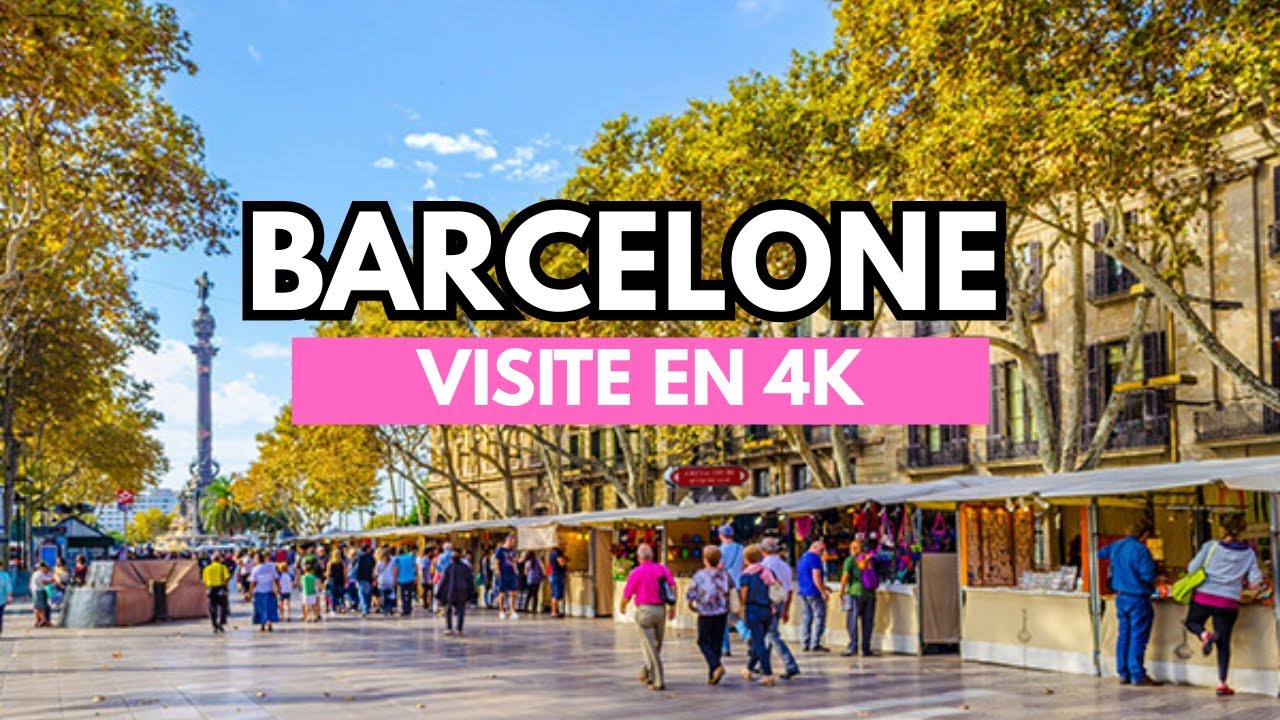 Balade à Barcelone 🇪🇸 La Rambla, La Boqueria & le Port | Walking Tour 4K Immersif