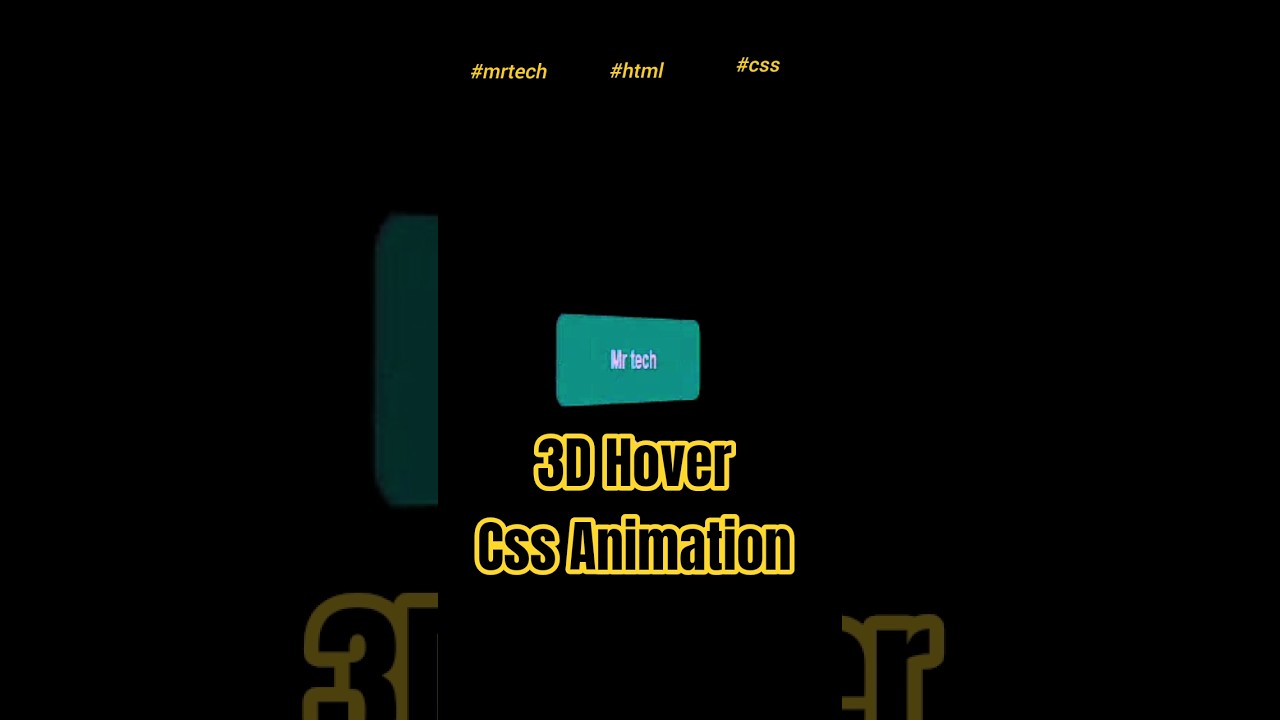 ✨How to Create a 3D Rotating Glow Button using HTML & CSS ✨ 