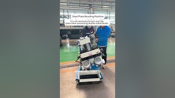 Automatic steel plate cutting machine # beveling machine # steel plate edge milling machine
