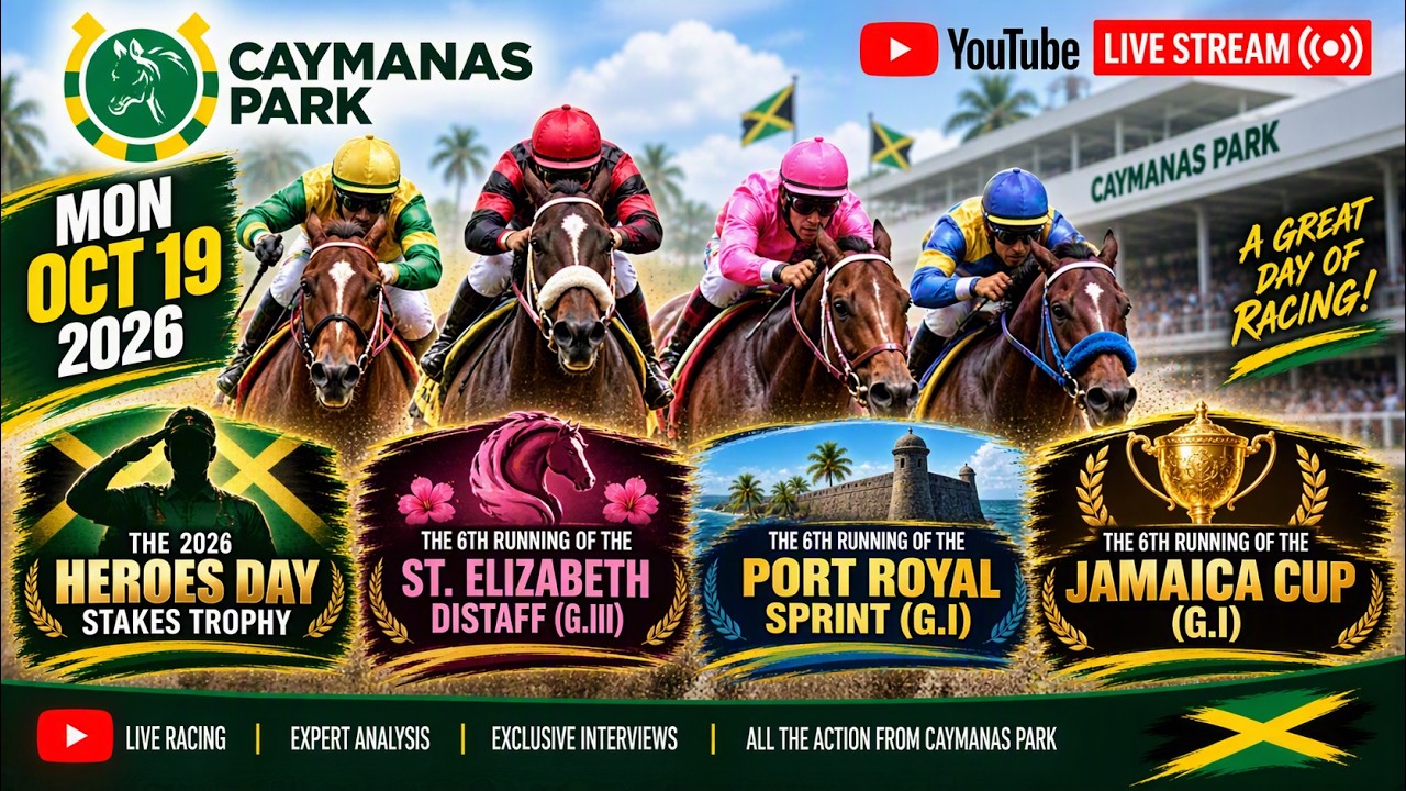Caymanas Park, Jamaica | Monday, October 19, 2026