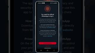 You need the official WhatsApp to log in | How to fix you need the official  WhatsApp to log in screenshot 1