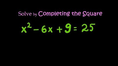 Completing the Squares| Quadratics| Quadratic Functions| Quadratic Equations| Geometry| Algebra