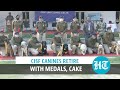 Watch: CISF dogs who secured Delhi Metro retire with medals and certificates