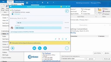 Skype Meetings with Outlook Crash Course