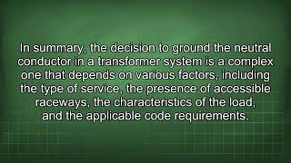 Transformer Neutral Grounding Explained NEC Requirements and Practices