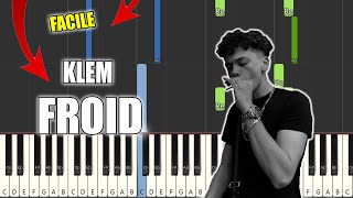 Klem - Froid | Vidéo Piano Tutoriel Facile Instrumental RAP (Piano Facile France)