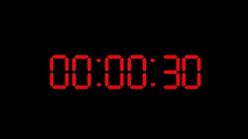 30 Second Countdown Timer with Alarm - Digital Clock - Retro Westclox