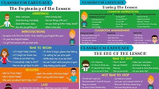 Classroom English 150 Classroom Phrases For English Teachers Classroom Language