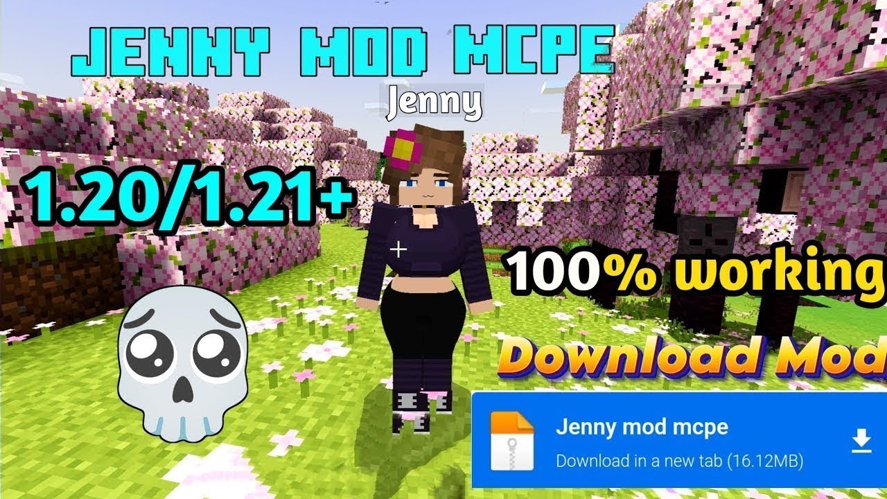 JENNY MOD  in POCKET EDITION FREE 1.21+ || FREE