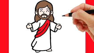 COMO DESENHAR O JESUS CRISTO FACIL PASSO A PASSO
