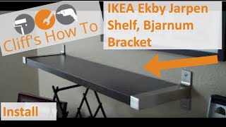 A sped up video showing the general method that I use to install a shelf of this type. This is from Ikea. The shelf is called the Ekby 