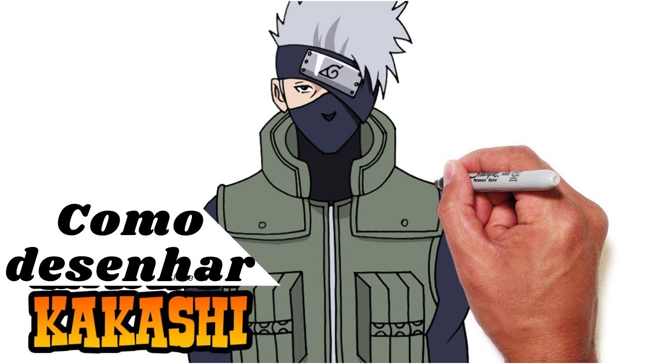 Cómo desenhar o kakashi #art #desenho #anime