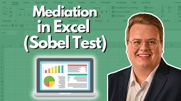 Mediation in Excel - Sobel Test in Excel (Baron & Kenny 1986 Causal Steps Approach)