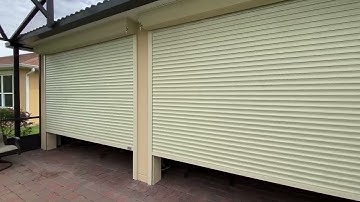 Roll Down Patio Electric Roll Down Hurricane Shutters 2